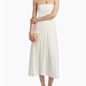 Jonathan Simkhai Strapless Cream Dress